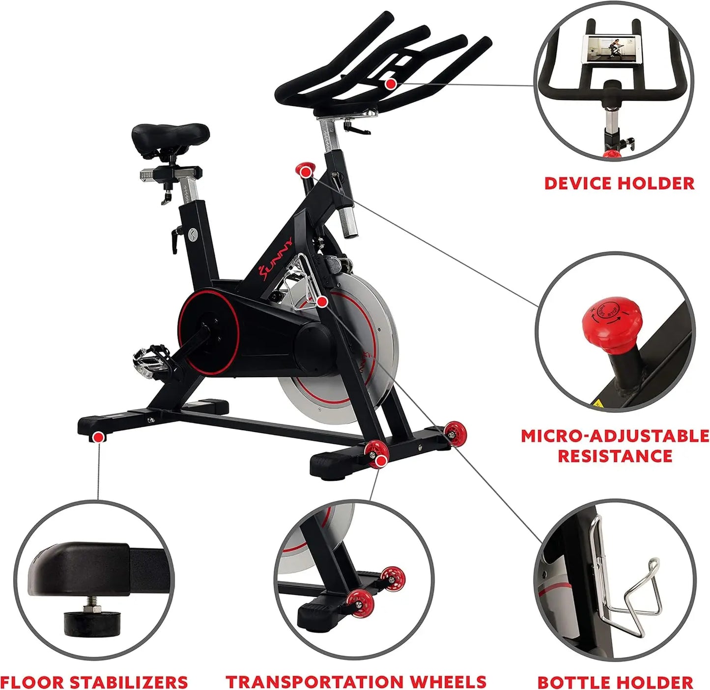 Fitness Magnetic Belt Drive Indoor Cycling Bike/With Optional Connectivity Exercise Gym Equipment