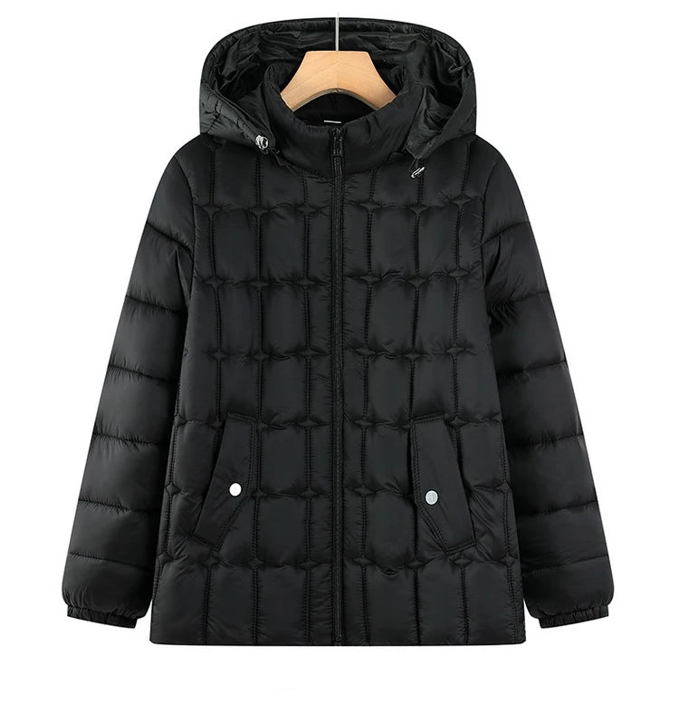 Winter Down Cotton Jacket Thick Warm Parkas Women Hooded Puffer Coat/Loose Casual Overcoat Cotton-padded Jacket Female Outerwear