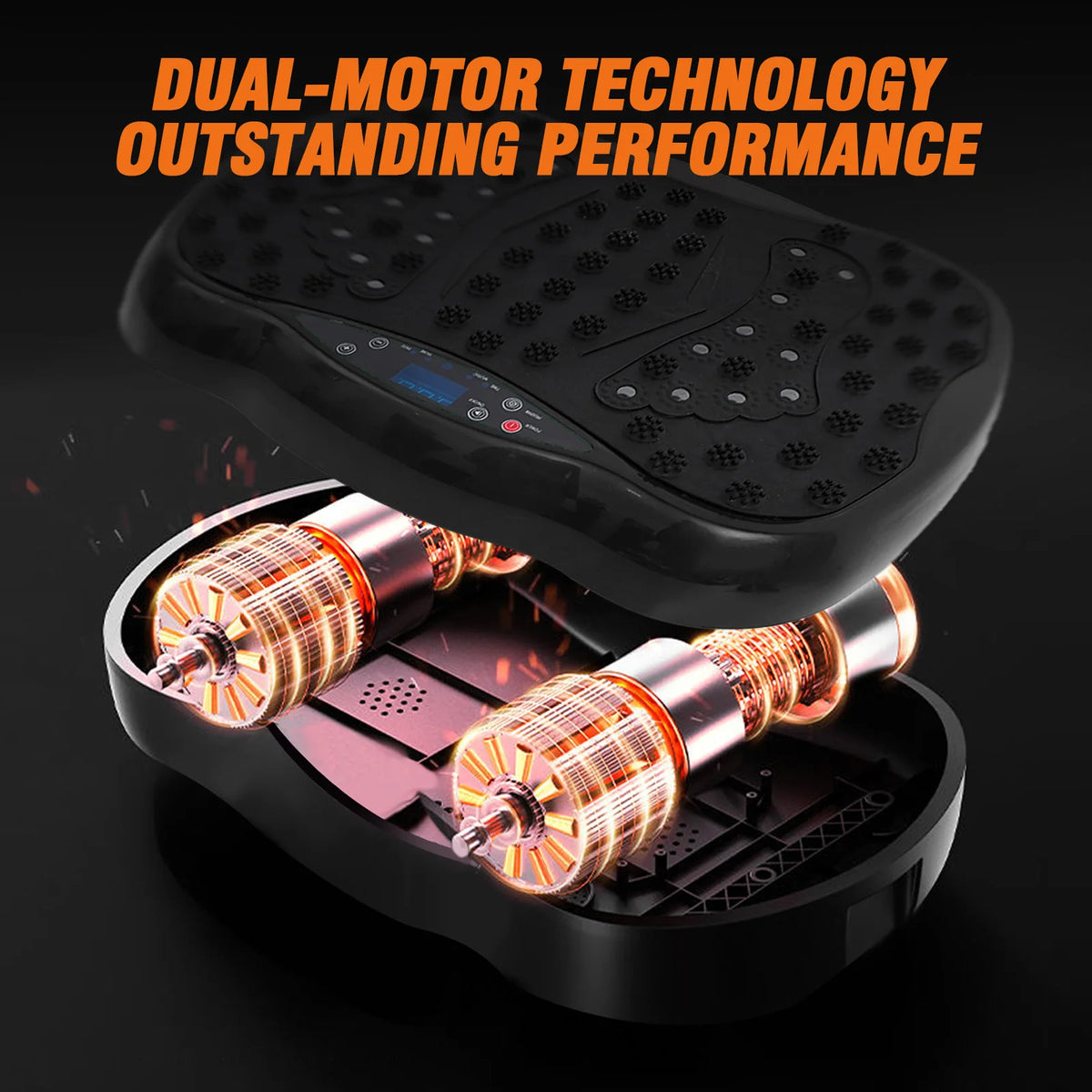 Full-Body Vibration Platform Exercise Machine Training Equipment/Vibrate Fitness Workout Resistance Bands Remote Control BT