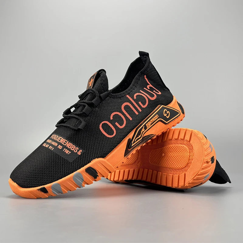 Men's lightweight sports shoes summer new breathable mesh/versatile men's shoes anti slip soft sole running shoes men's sneakers