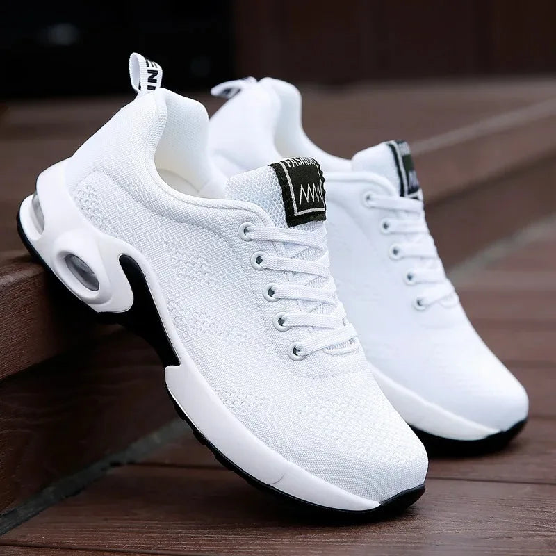 Summer Women Sneakers Outdoor Running Air Cushion/Sport Shoes Increase Height Breathable Walk Shoes