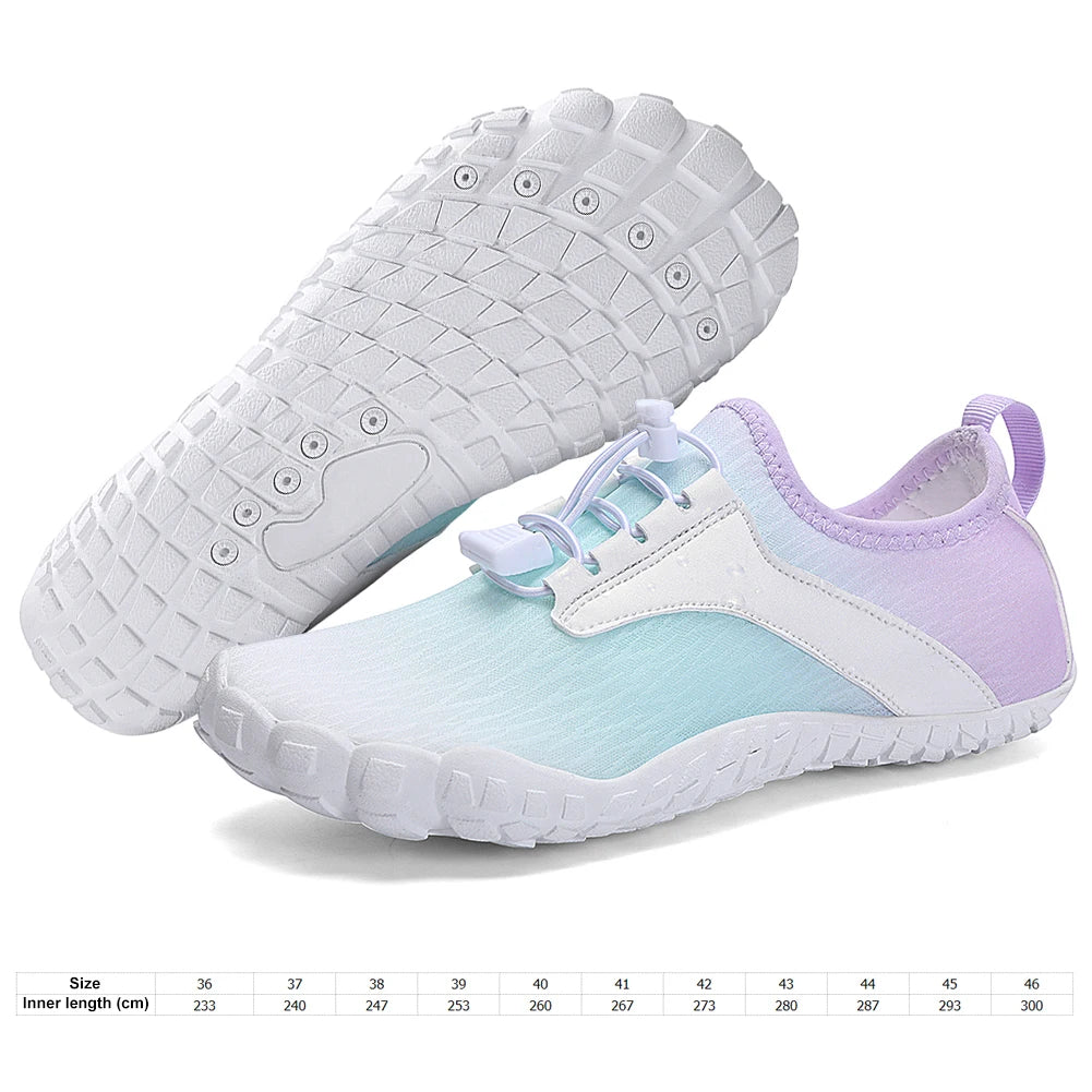 Water Shoes Women Beach Aqua Shoes Quick Dry Barefoot/Upstream Hiking Wading Sneakers Swimming Shoes