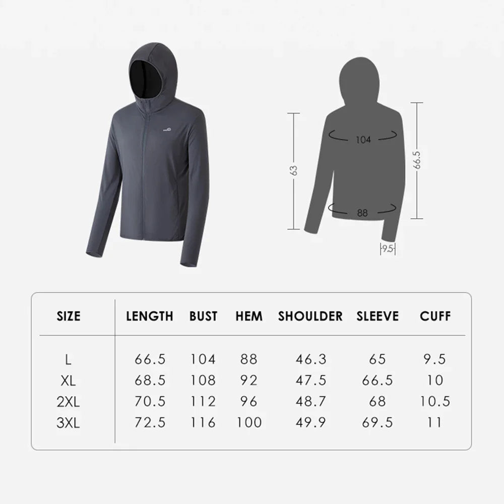 OhSunny Men Sun Protection Outwears/Anti-UV Skin Coat Long Sleeve Jacket UPF 1000+ Breathable
