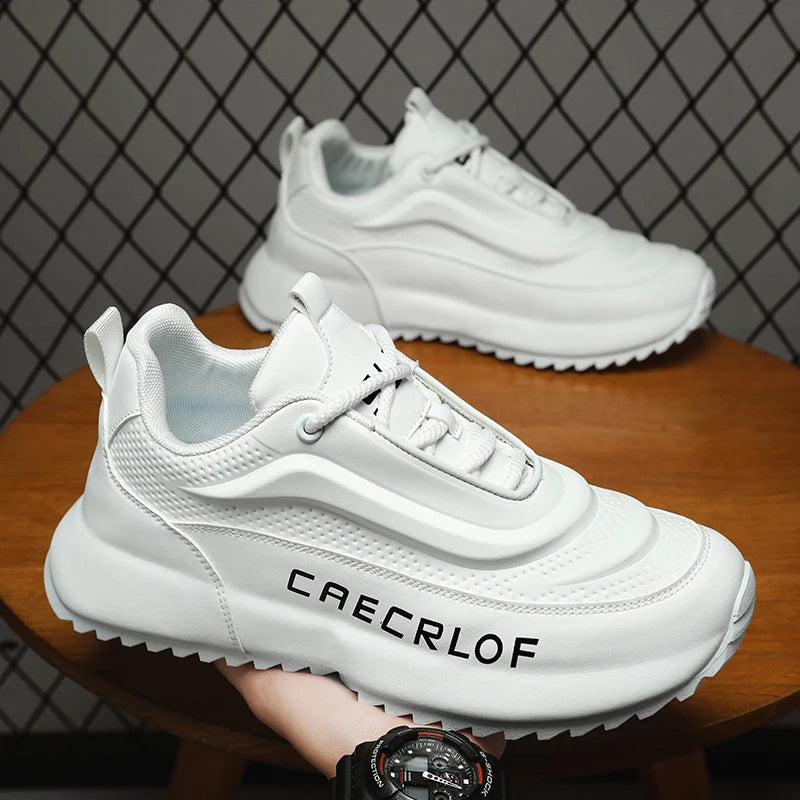 New trendy large-size men's shoes sporty and casual shoes with thick soles/heightening men's soft-bottomed loafers trendy shoes