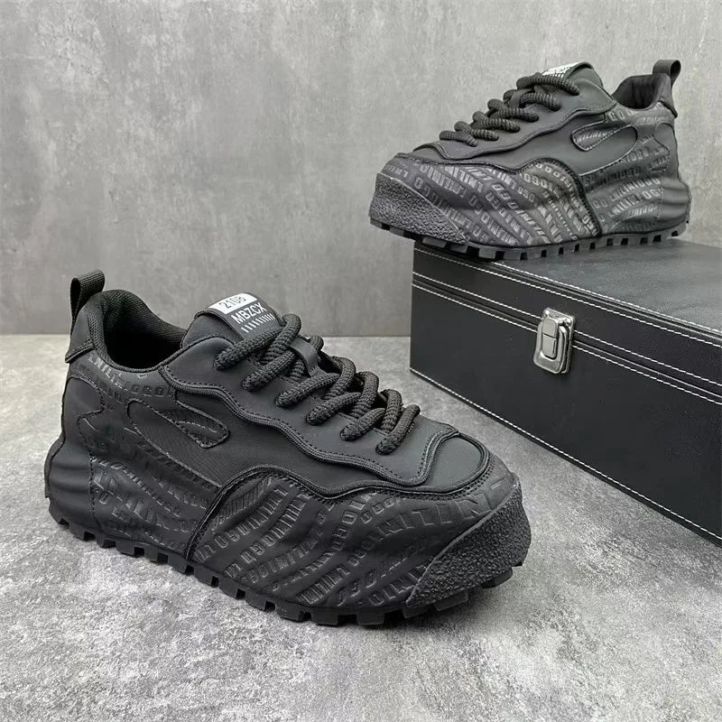 Fashion Men Casual Faux Leather Sneakers Brand Tennis Male/Wedged Spring Summer Breathable Trainers Man Gym Run Shoes