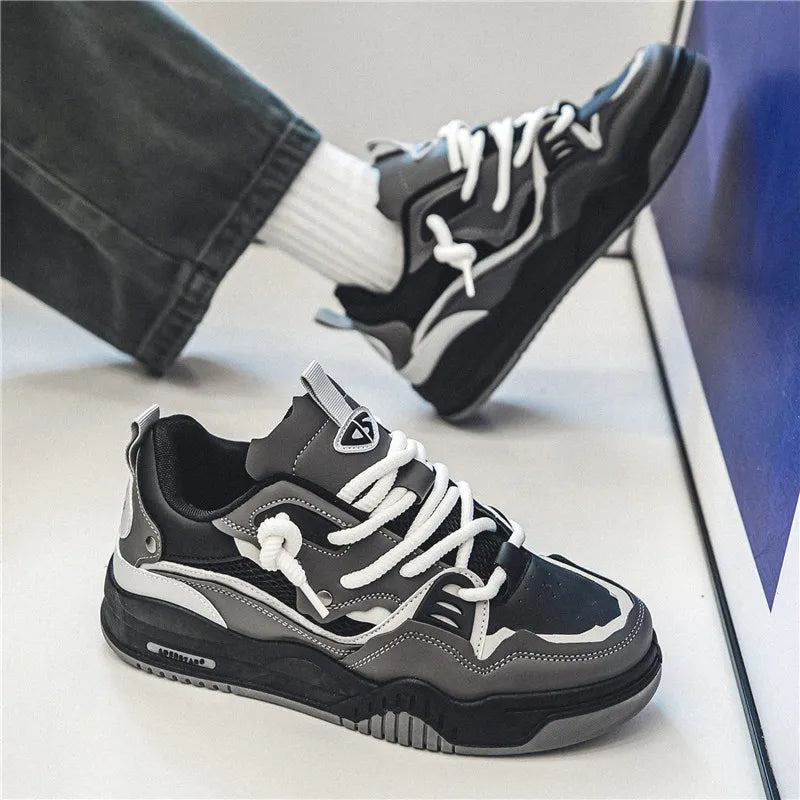 Men's shoes four seasons of the new style students/retro platform leisure sports shoes