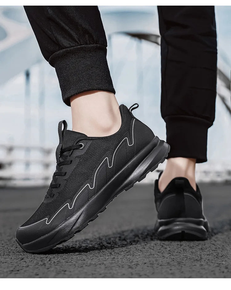 Wide Toe Running Shoes 4E Dynamic Thick Outdoor Fitness Men's Shoes/Foot Cross-Border Shoes Comfortable Breathable