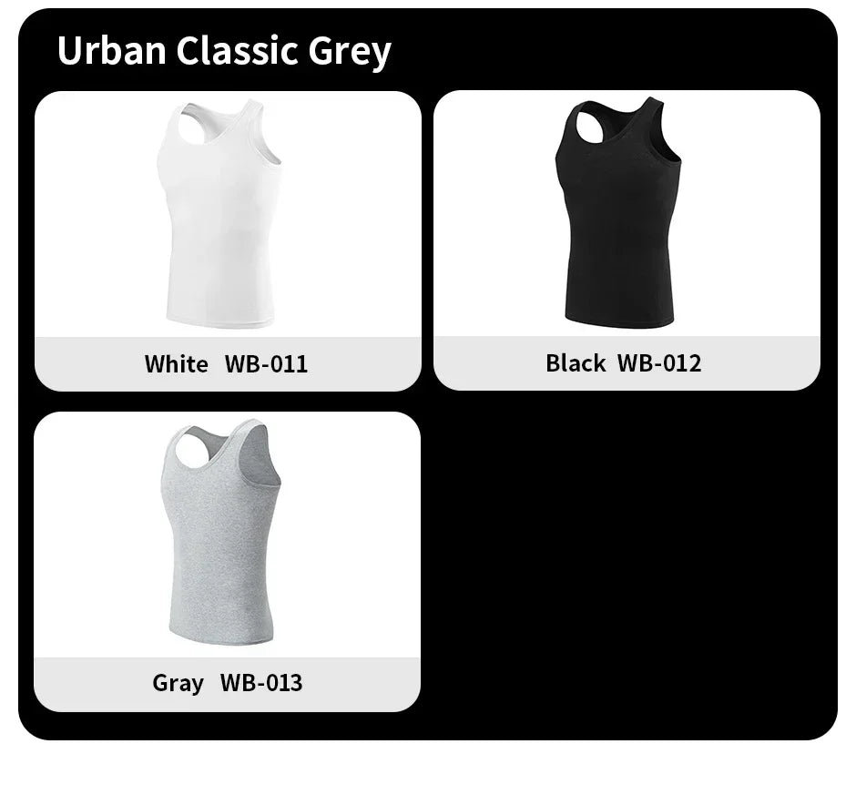 Men's solid color basic cotton narrow shoulder vest fashion/casual men's T-shirt sports fitness Joker round neck youth vest