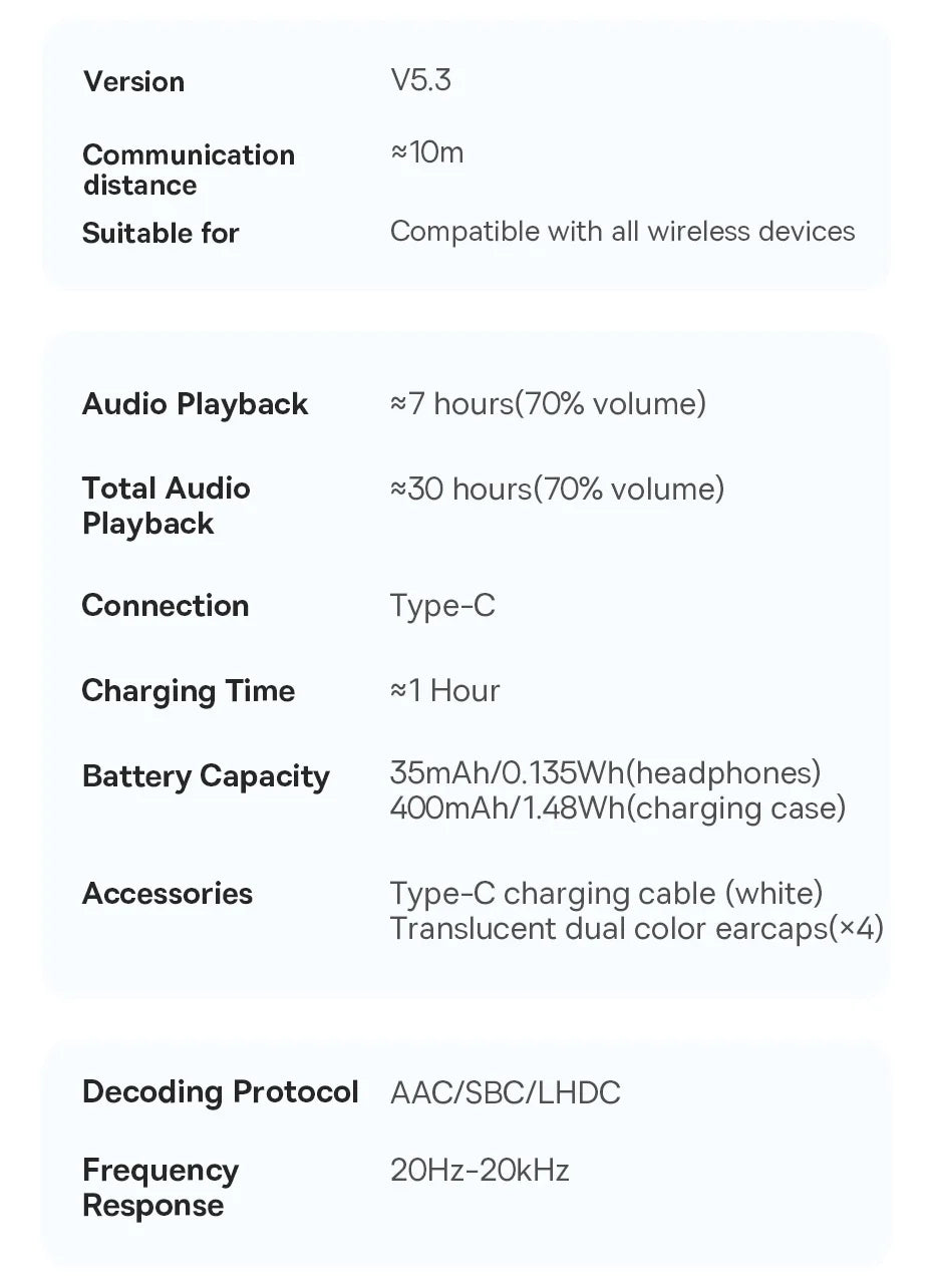 Baseus Bowie M2s Wireless Earphone -48dB Active Noise Cancellation/Bluetooth 5.3 Headphones Support 3D Audio Earbuds