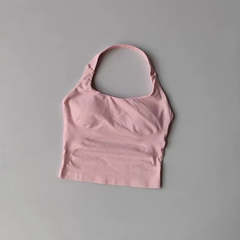 Neck Halter Yoga Vest Shockproof Running Sports High-strength Sports/Fitness Pilates Suspender Beautiful Back Summer