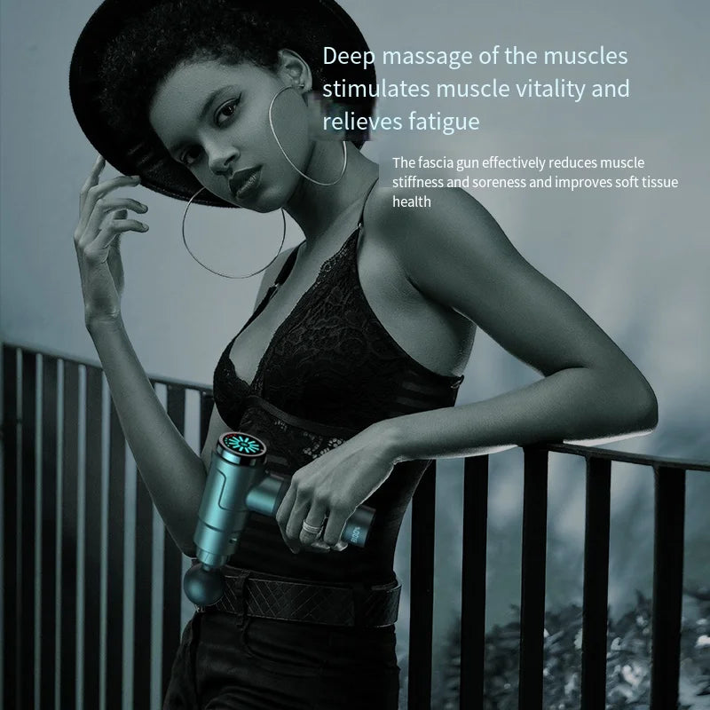 Electric Massage Gun for Deep Muscle Relaxation Body And Neck Massager/for Men And Women Fitness Equipment with Noise Reduction