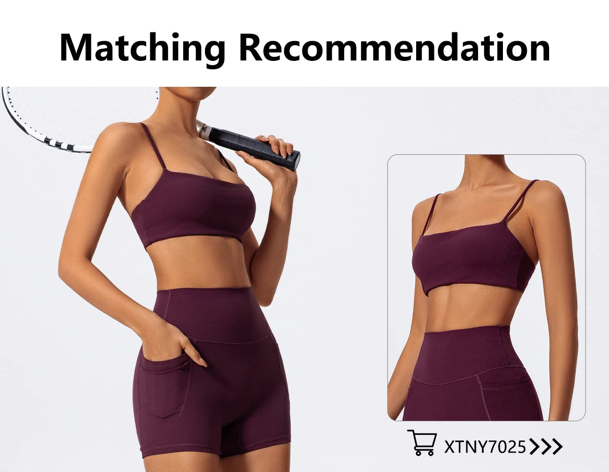 Hearuisavy Women Summer High Waist Shorts with Pockets/Quick Dry Yoga Cycling Gym Workout Sports Bottoms