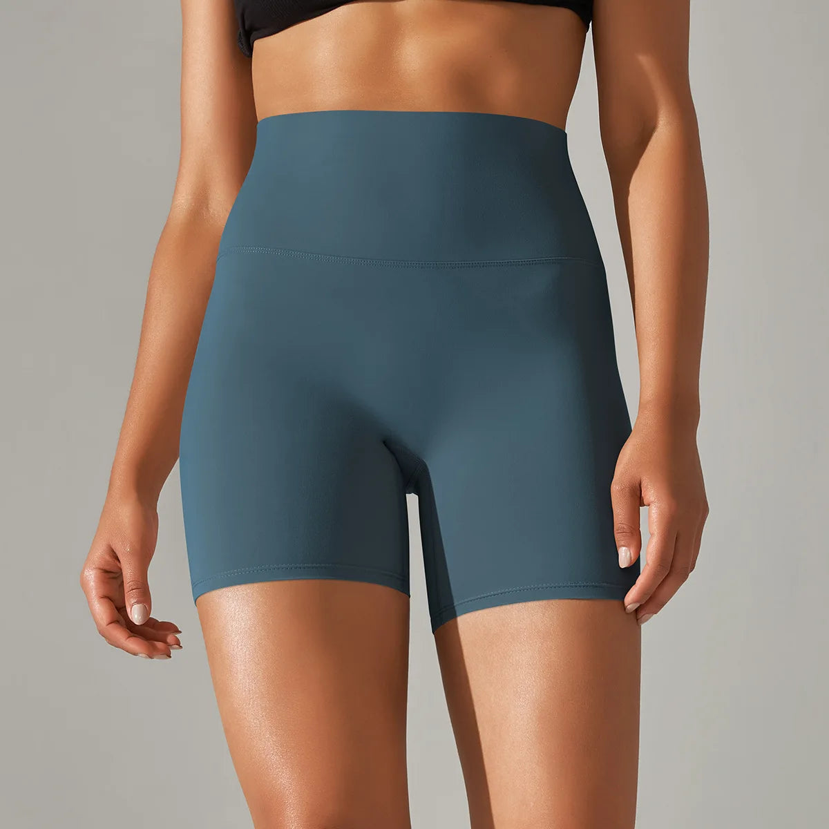 Women High Waist Breathable Yoga Fitness Shorts Stretch Sports Leggings/Running Cycling Summer Daily Workout Gym Athletic Shorts