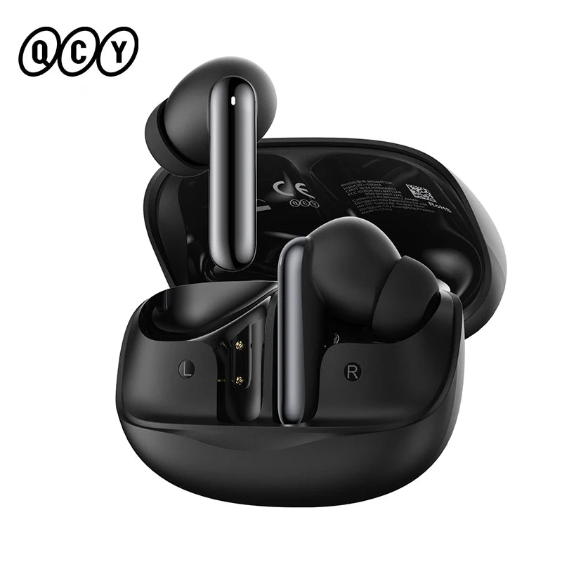 QCY Melobuds N50 ANC Bluetooth 5.4 Wireless Earphones Active Noise Cancellation/6 Mics Clear Call Earbuds Multipoint Connection