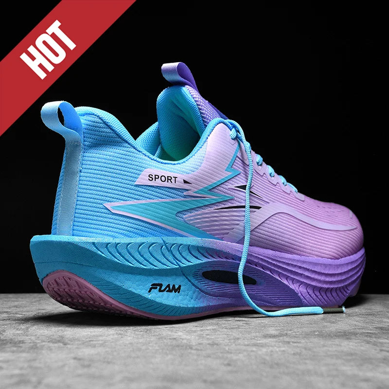 Men Sports Running Shoes Marathon Air Cushion Breathable Lightweight/Comfortable Women Outdoor Athletic Sneakers Jogging Shoes