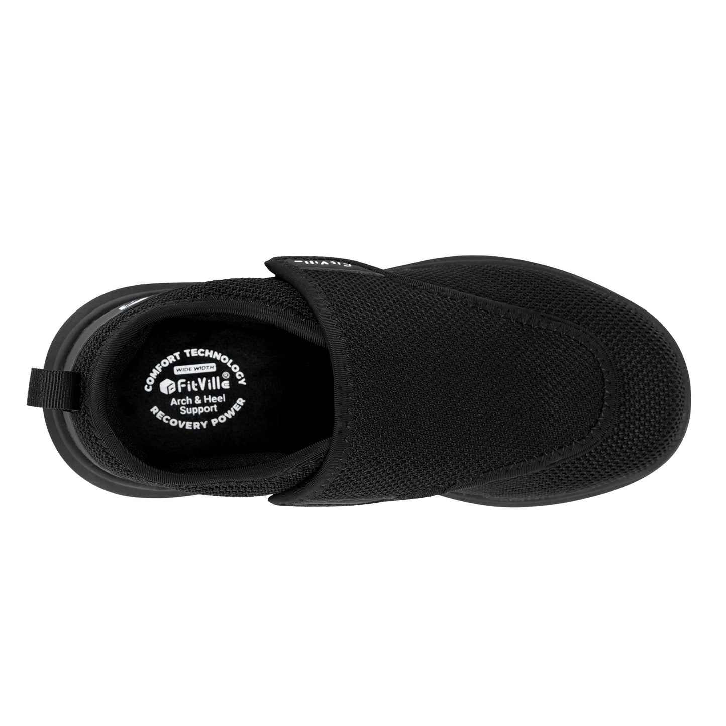 FitVille Extra Wide Women's Diabetic Shoes Adjustable Walking Shoes/for Elderly Orthopedics Wide Feet Swollen Foot Pain Relief