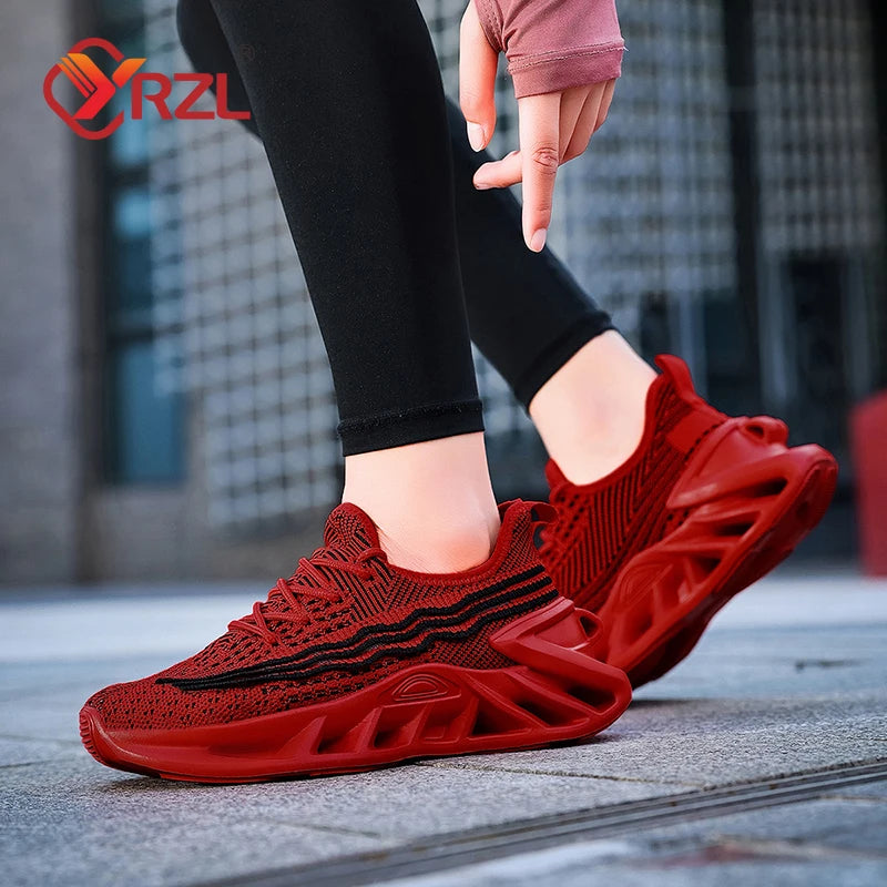 YRZL Sneakers Women Running Shoes Breathable Mesh Comfortable/Athletic Sneakers for Men Non Slip Sports Shoes for Woman
