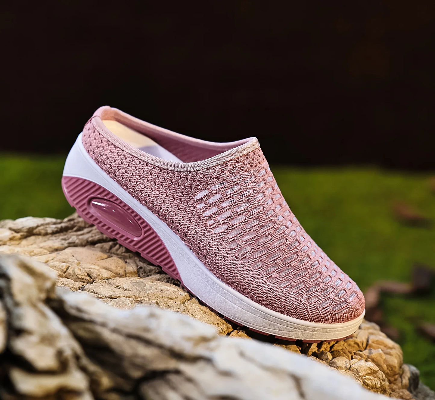 Women's Thick-Soled Sandals Half-Slipper Soft-Soled Non-Slip/Slip-On Beach Sandals Large Size Air Cushion Shoes