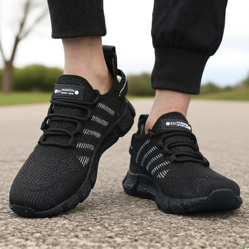 Running Shoes for Men Lightweight Soft Soled Mesh Breathable/Lace Up Casual Shoes Outdoor Exercise Sneakers Men