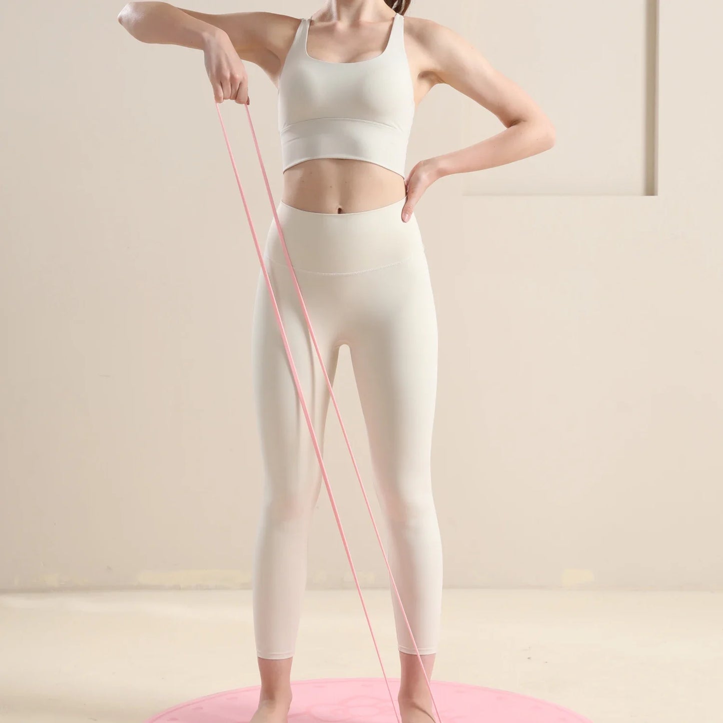 WOSWEIR-Ladies Silicone Fitness Stretch Band for Yoga Resistance Training/Tensile Stretching Pull-Up Assisted Exercise Band