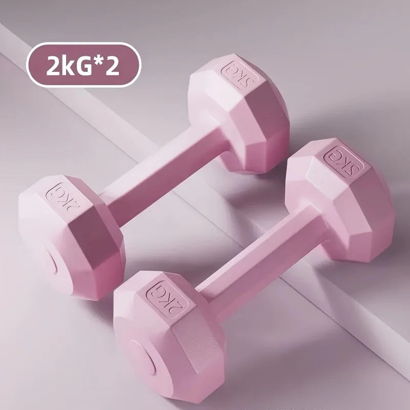 Women's Multifunctional Dumbbell Set Perfect for Home and Gym Workouts/Arm Training and Yoga Durable PP Material Mixed Colors