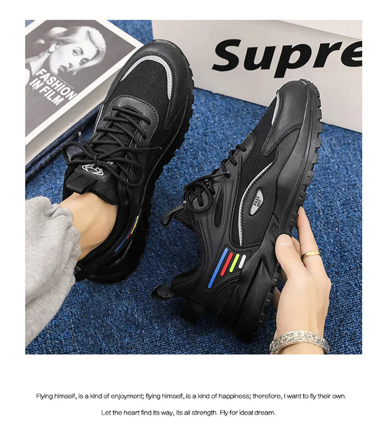 Fashionable Spring Autumn Seasons Casual Sports Men's Shoes/Upper Stitching  Size 39-44 Comfortable Shoes