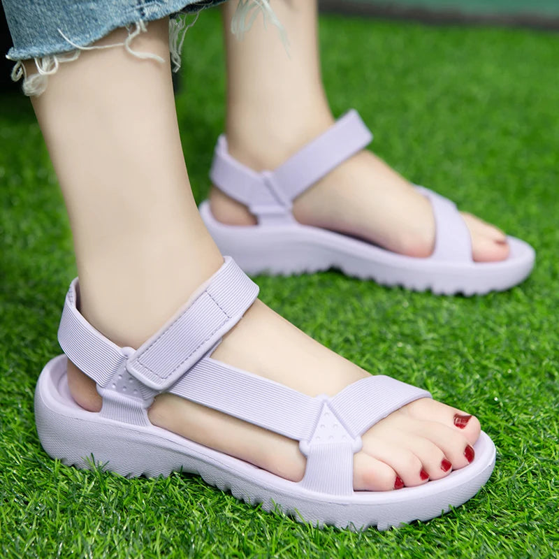 Women's Sandals Fashion Trend Anti-slip Wear-resistant Lightweight/EVA Flat Sandals for Women Outdoor Beach Shoes for Women