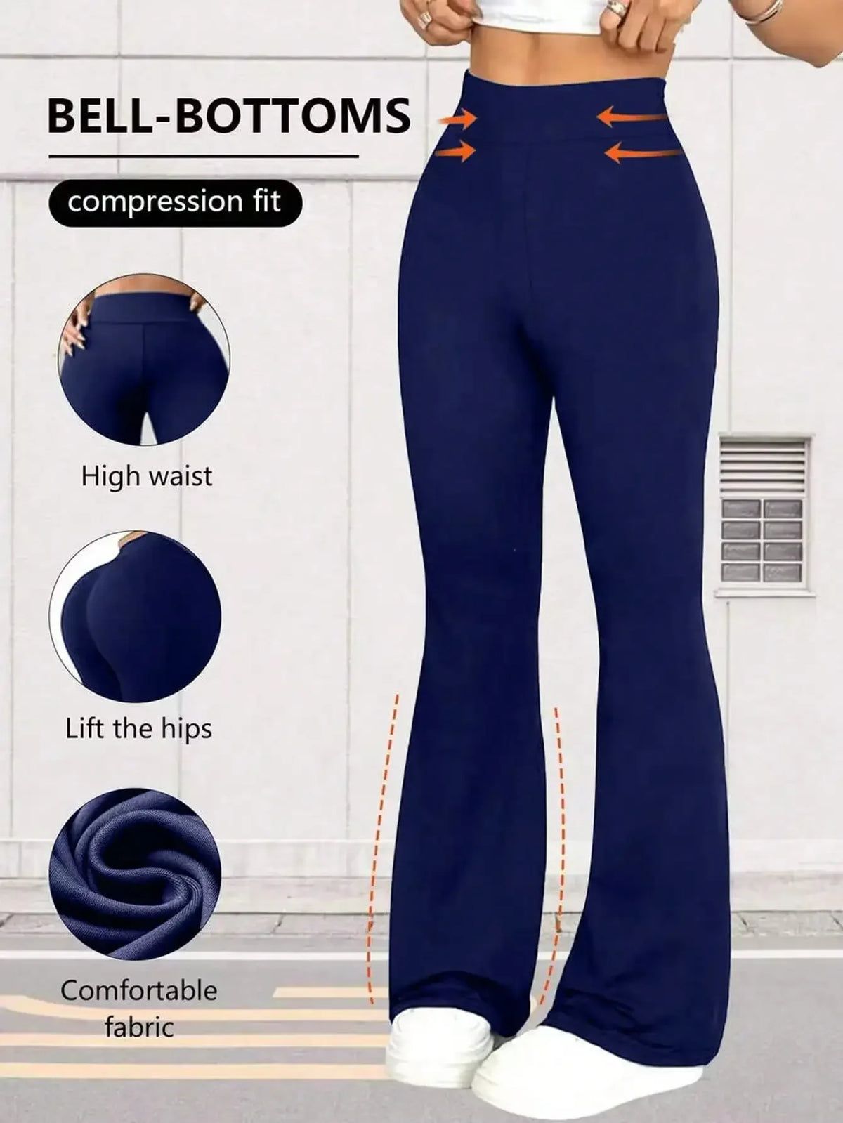 Women's High Waist Flare Yoga Pants Wide Leg Yoga Pants/Loose Casual Sports Leggings For Fitness