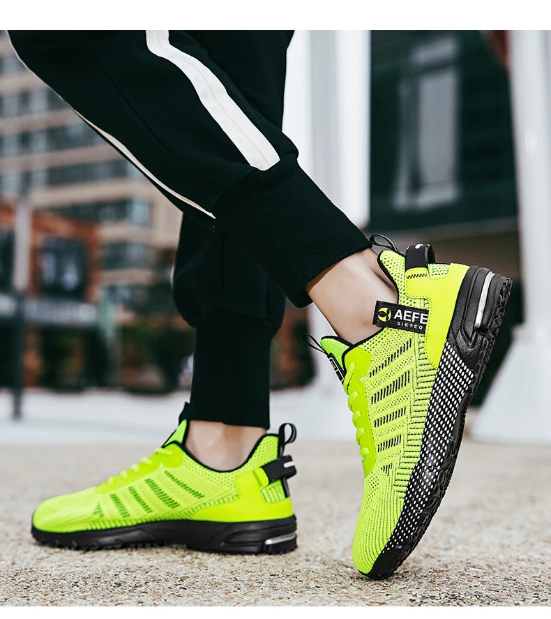 New Men Running Shoes Breathable Outdoor Sports Shoes/Lightweight Sneakers for Men Comfortable Athletic Training Footwear