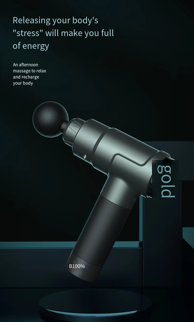 Electric Massage Gun for Deep Muscle Relaxation Body And Neck Massager/for Men And Women Fitness Equipment with Noise Reduction