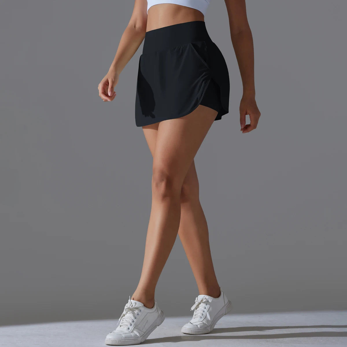 Outdoor Sports Yoga Skirt Badminton Tennis Skirt High Waist/Breathable Sweat Skirt Active Athletic Yoga Fitness Skirt Short