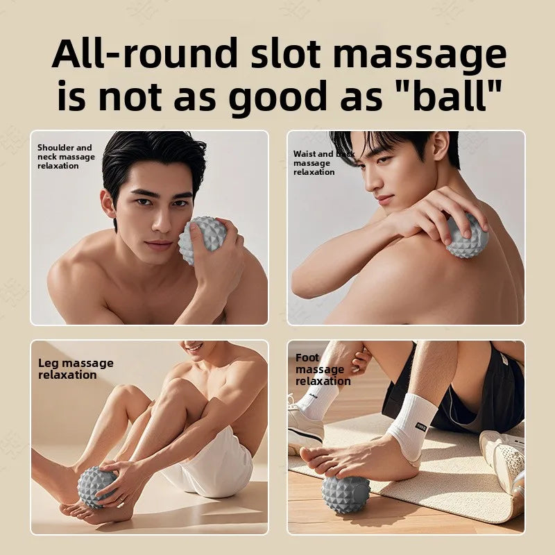 Silicone Fascia Ball 8cm Large Muscle Relaxation Massage/Yoga Fitness Foot Foot Foot Shoulder Neck Massage ball