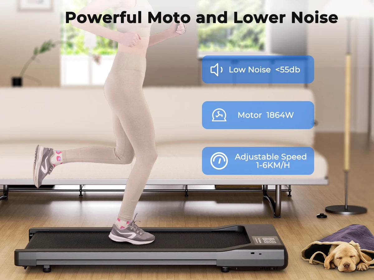 Hot Sale Treadmill 2in1 Treadmills for Home/Office Remote Control/LCD Display Adjustable Speed Walking Pad Exercise Machine