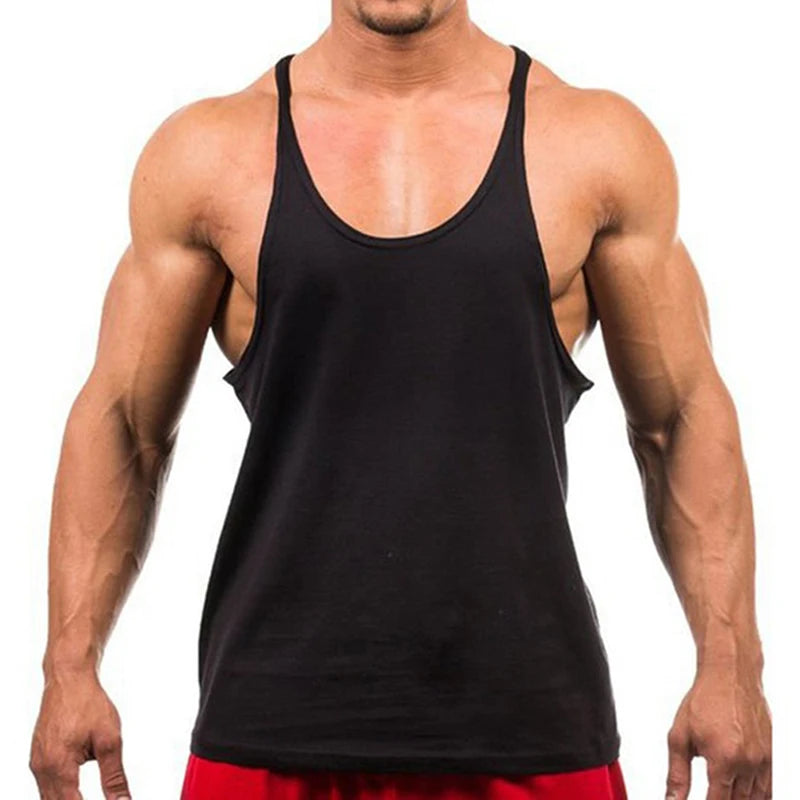 New Bodybuilding Brand Jogger Gym Singlet Training Bodybuilding/Tank Top Vest Shirt Sleeveless Fitness Cotton Shirt For Men