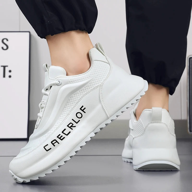 New trendy large-size men's shoes sporty and casual shoes with thick soles/heightening men's soft-bottomed loafers trendy shoes