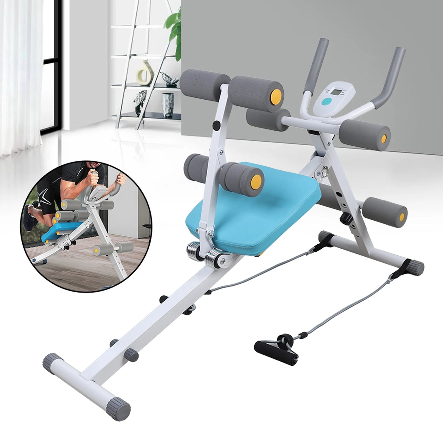 Fitness Abdomen Machine Home Gym/Core Abdominal Trainer Sit Up Assistant Equipment