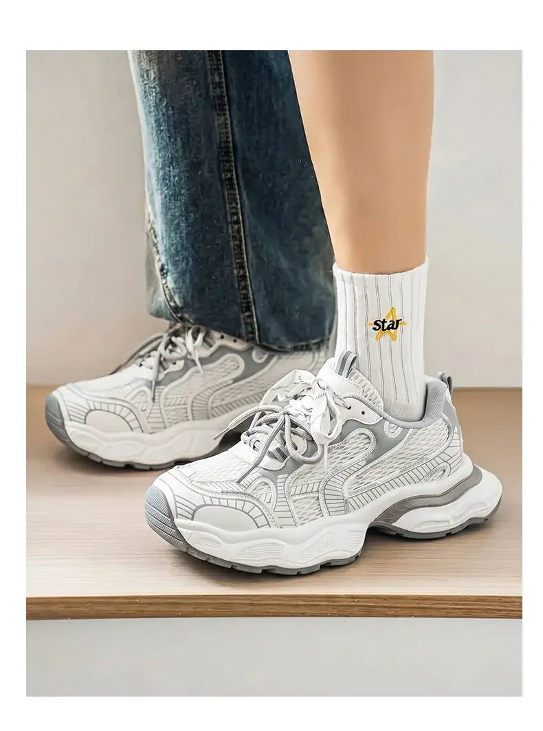 2026 New Fashion Chunky Sneakers Women Versatile Casual Trendy/Platform Sports Footwear Shoes