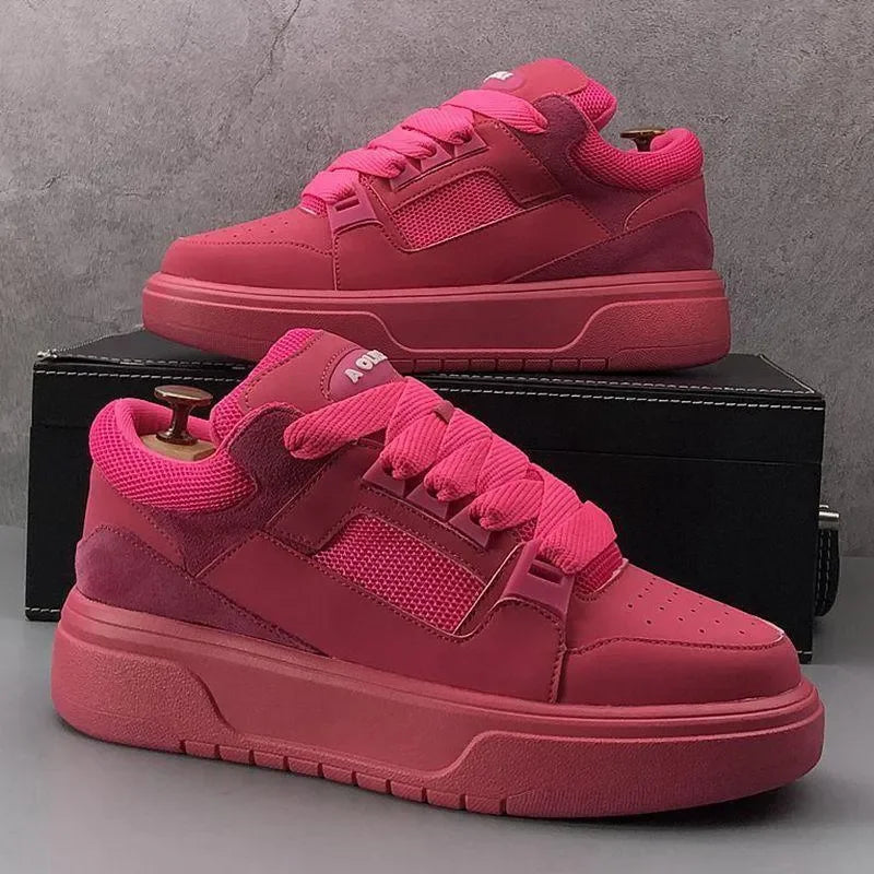 designer men women shoes new casual platform shoes pink white/breathable men's sneakers trainers skate spring summer