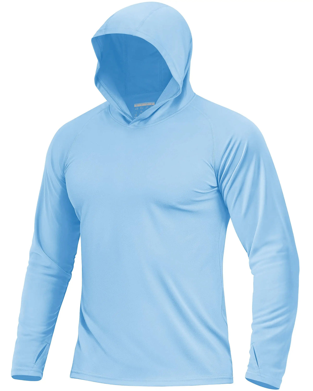 Men's UPF 50+ Sun Protection Hoodie Shirt Long Sleeve Quick Dry/Fishing Shirt Lightweight Outdoor Hiking Workout T-Shirt