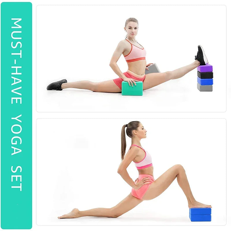 1PCYoga Building Blocks Cubes Pilates Bricks Reinforcement Sport Yoga Supplies/Exercise Home Exercise Equipment Fitness Block