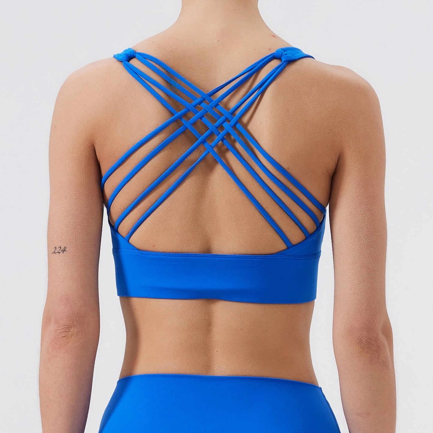 Women Eight Lines Crossing Beautiful Back Sports Bras/Yoga Top Vest Yoga Gym Outdoor Sport Running Fitness Underwear