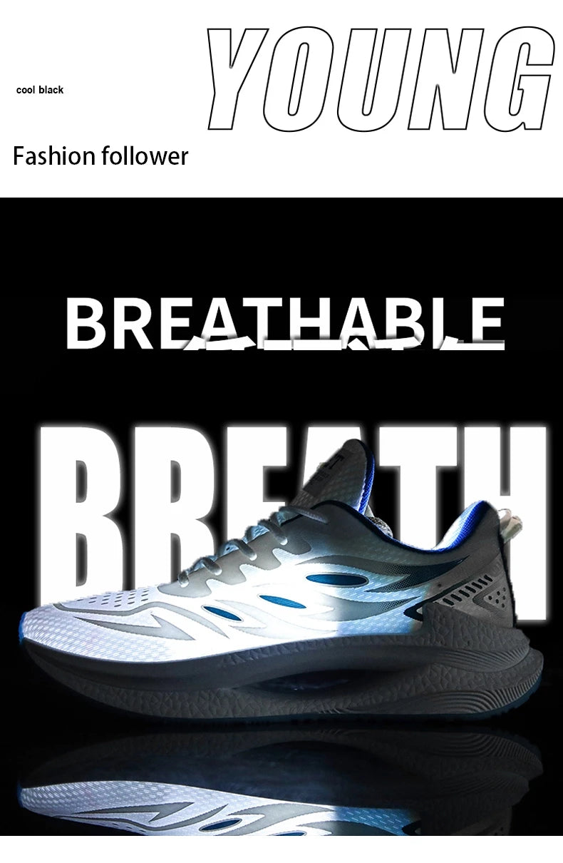 Men's Breathable Sports Shoes Spring New Mesh Casual Fashion/Versatile Trendy Men's Shoes Summer Running Shoes