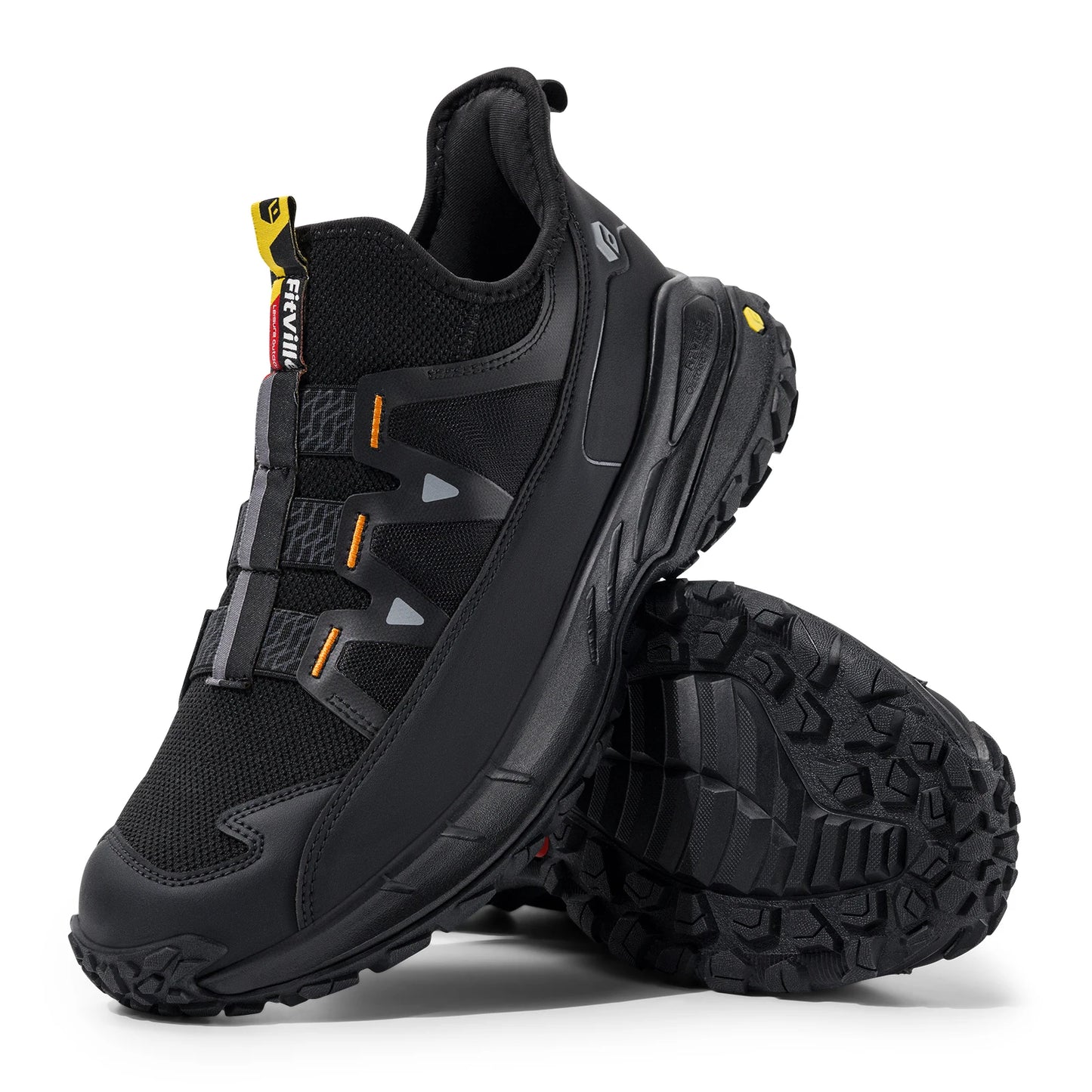 Fittington Slip-on Shoes Wide Sneakers For Men Soft Men's Running Shoe/Slip Resistant Hiking Walking Shoes With Arch Support