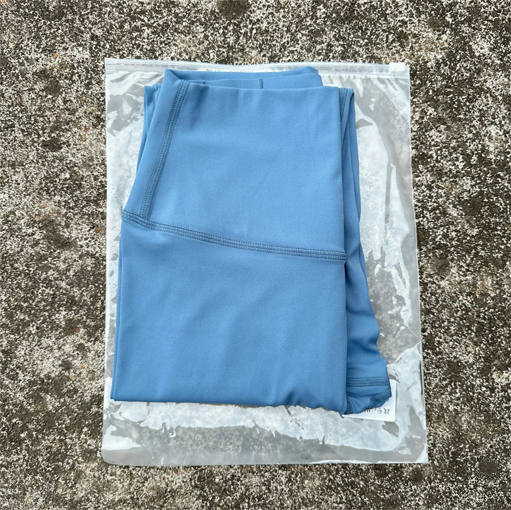 Solid Color Back Waist Pocket High Waist Yoga Legging Women Sport/Cropped Pants Butter Athletic Gym Comprehensive Training Jog