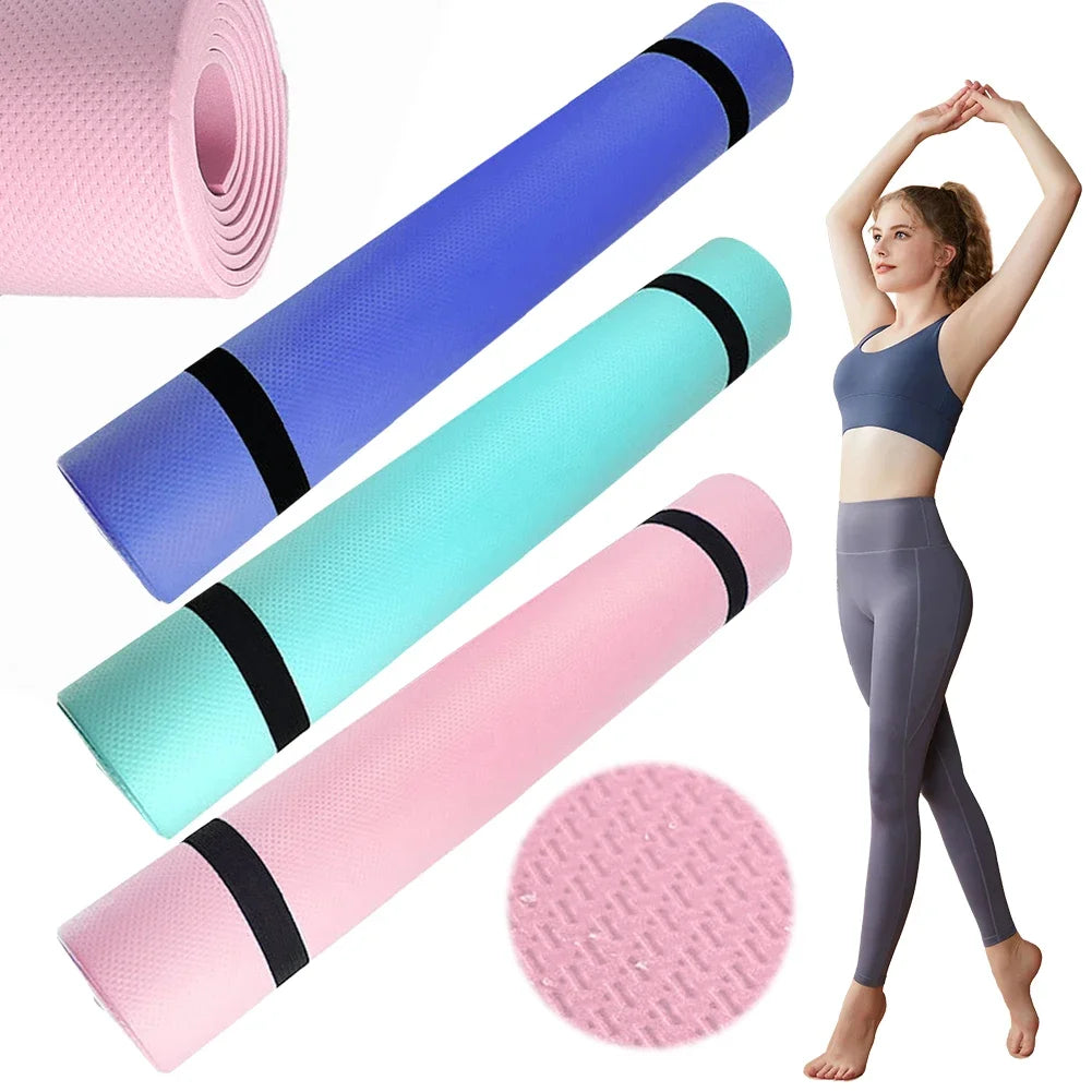 Yoga Mat Sports Fitness Mat EVA Thick Yoga Mat Wide Comfort Foam/Yoga Matt for Exercise Yoga Pilates Gym Workout Mat