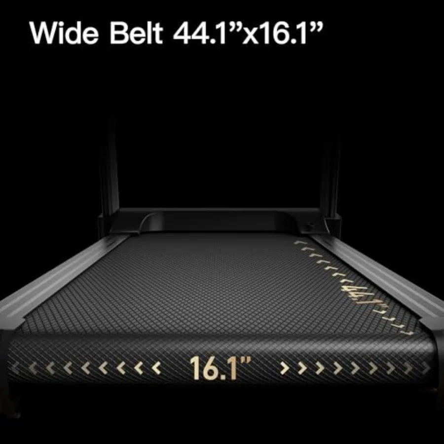 Fitness Home Folding Incline Treadmill with Pulse Sensors/3.0 HP Quiet Brushless, 300 lbs Capacity (Black with 10% Incline)