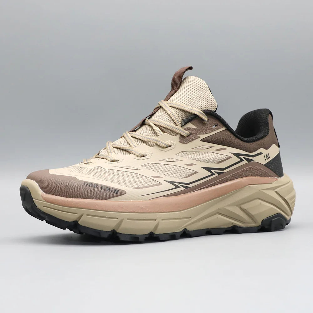 New men's outdoor casual sports shoes versatile, thick-soled cushioned/comfortable breathable non-slip hiking and climbing shoes for men