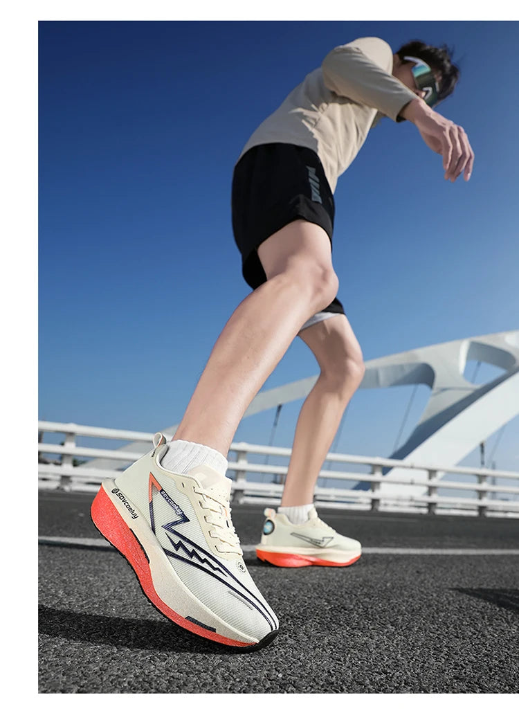 Running Shoes Carbon Marathon Men Sports Breathable/Lightweight Women's Comfortable Athletic Nonskid Sneakers