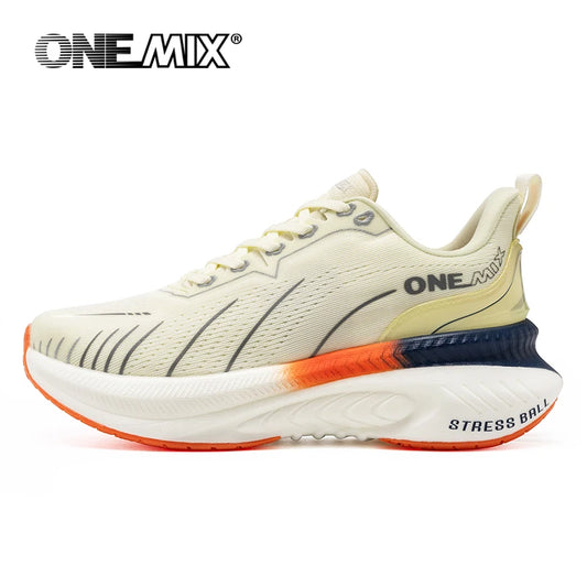 ONEMIX White Road Running Shoes for Women Air Cushion Outdoor Sport Shoes/Trainers Summer Jogging Shoes Women Footwear