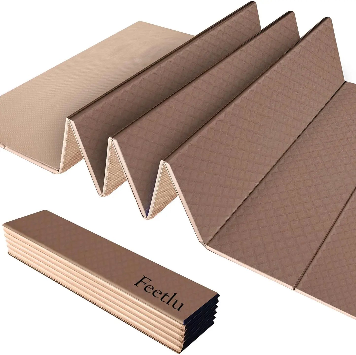 Foldable Yoga Exercise Mat Lightweight Non-Slip for Yoga/Pilates Home Workouts Easy to Store